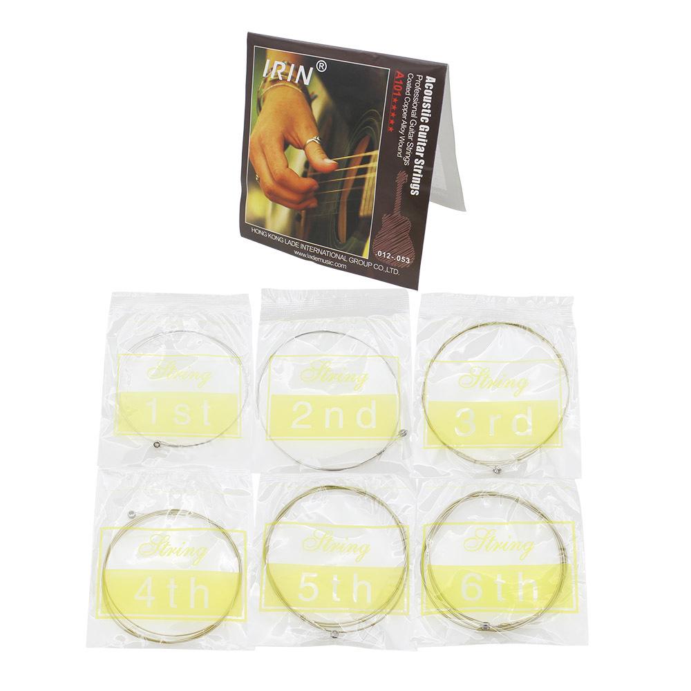 IRIN A101 Stainless Steel Light Acoustic Guitar Strings, Brass Alloy Wound, Perfect for Folk.
IRIN A101 Stainless Steel Light Acoustic Guitar Strings, Brass Alloy Wound, Perfect for Folk.