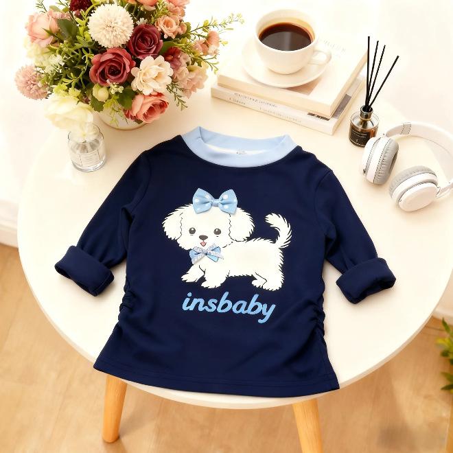 HD Girls Long-Sleeve Color Block Cartoon T-shirt with Bow. 130cm
HD Girls Long-Sleeve Color Block Cartoon T-shirt with Bow. 130cm
