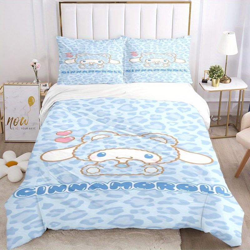 3pcs Cinnamoroll, Kawaii Breathable Polyester Bedding Set Soft Duvet Cover and 2 Pillowcases,Suitable for All Seasons, 082654b 135x200cm
3pcs Cinnamoroll, Kawaii Breathable Polyester Bedding Set Soft Duvet Cover and 2 Pillowcases,Suitable for All Seasons, 082654b 135x200cm