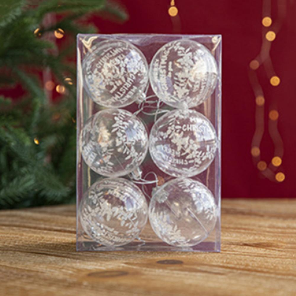 6pcs/set Transparent Xmas Ball Ornament Elk Deer/House Bauble Hanging Ornament Holiday Festival Style B
6pcs/set Transparent Xmas Ball Ornament Elk Deer/House Bauble Hanging Ornament Holiday Festival Style B