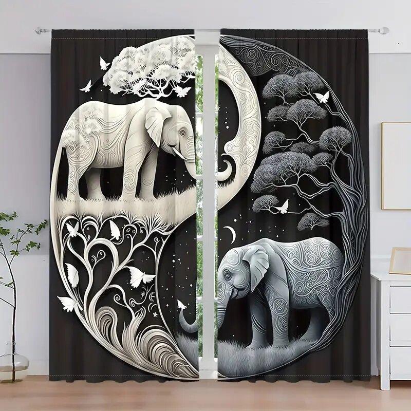 Taiji Bagua Guardian White Jade Butterfly Pine Tree Pattern Printed Curtains Home Decoration Room Curtain Polyester W100*H70(CM)-Hooks&1PCS
Taiji Bagua Guardian White Jade Butterfly Pine Tree Pattern Printed Curtains Home Decoration Room Curtain Polyester W100*H70(CM)-Hooks&1PCS