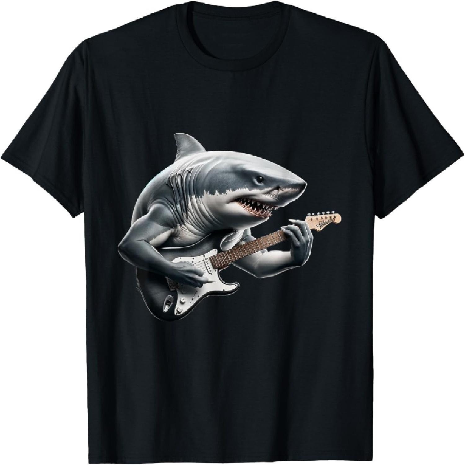 Shark Rock! Rock n roll guitar playing great white shark! T-Shirt XXXXXL різнокольоровий
Shark Rock! Rock n roll guitar playing great white shark! T-Shirt XXXXXL різнокольоровий