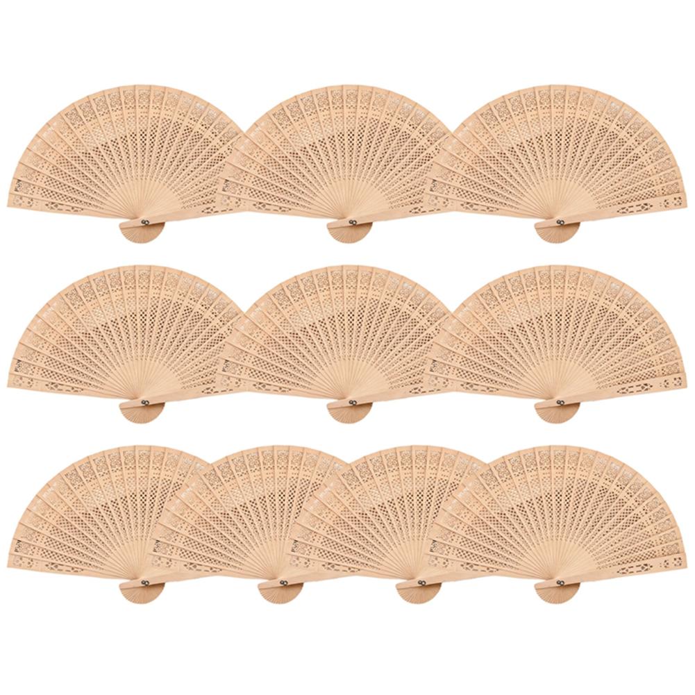 10pcs Exquisite Openwork Wooden Fans Wedding Fans Gift
10pcs Exquisite Openwork Wooden Fans Wedding Fans Gift