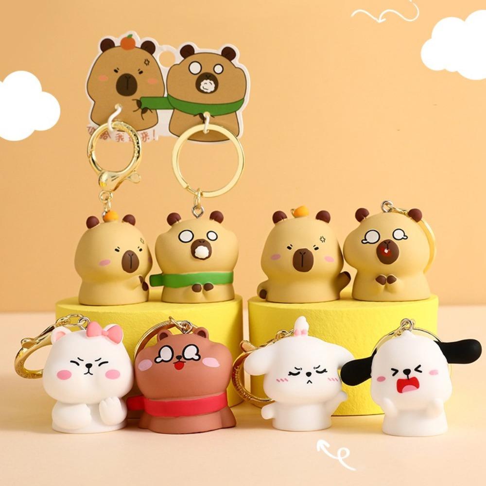 Mental Animal Pendants Cat Backpack Key Ring Funny Capybara Couple Keychain Girls style1
Mental Animal Pendants Cat Backpack Key Ring Funny Capybara Couple Keychain Girls style1