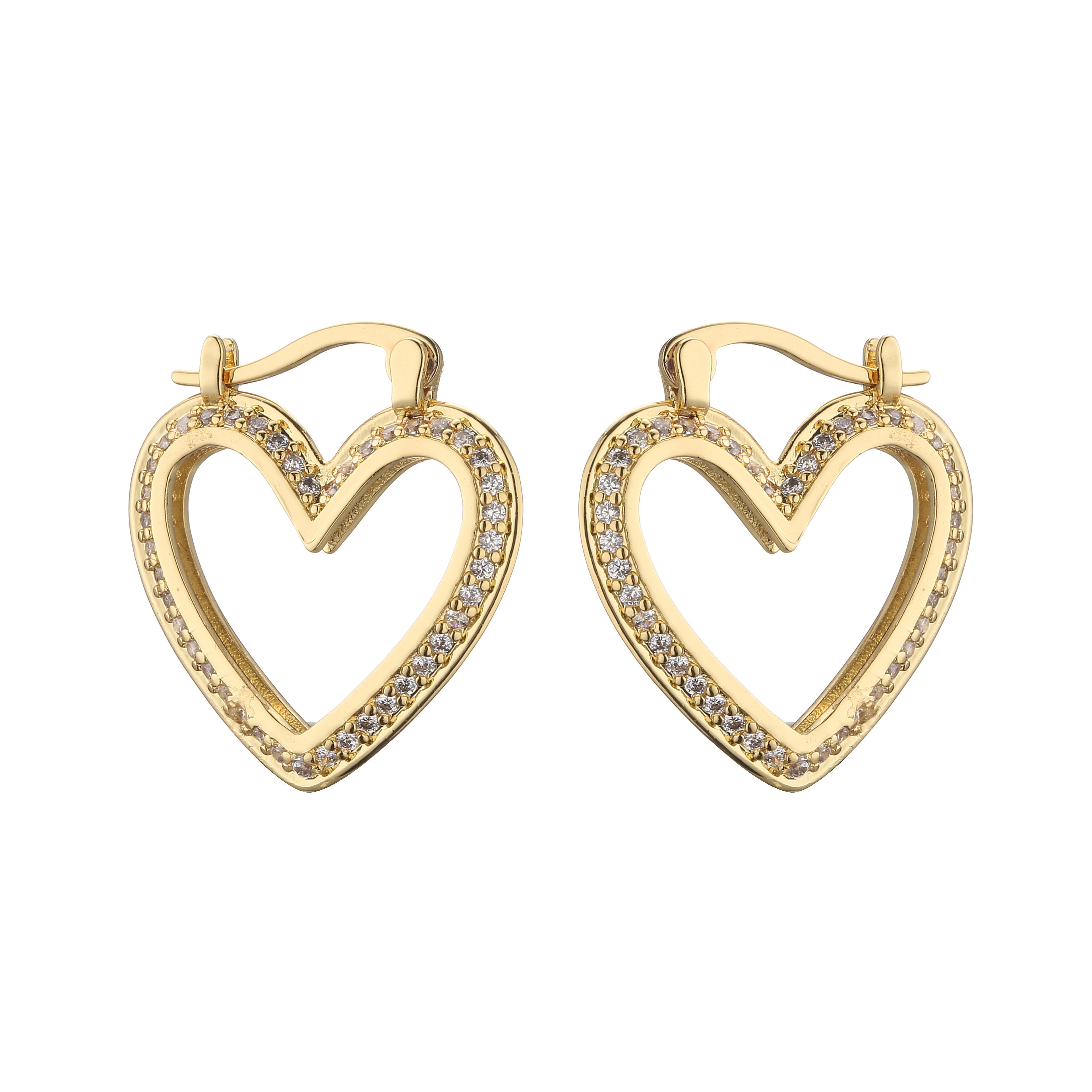 HECEHNG,1 Pair,New Geometric Hoop Earrings, For Women CZ Cooper Zircon,Heart Shape Sweet Accessrioes
HECEHNG,1 Pair,New Geometric Hoop Earrings, For Women CZ Cooper Zircon,Heart Shape Sweet Accessrioes