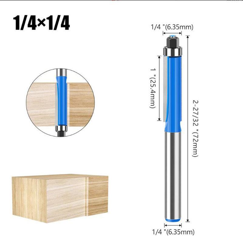 6 мм 1/4-дюймовый хвостовик фреза для обрезки заподлицо фрезы для обрезки дерева 6.35mm shank NO1 синий
6 мм 1/4-дюймовый хвостовик фреза для обрезки заподлицо фрезы для обрезки дерева 6.35mm shank NO1 синий