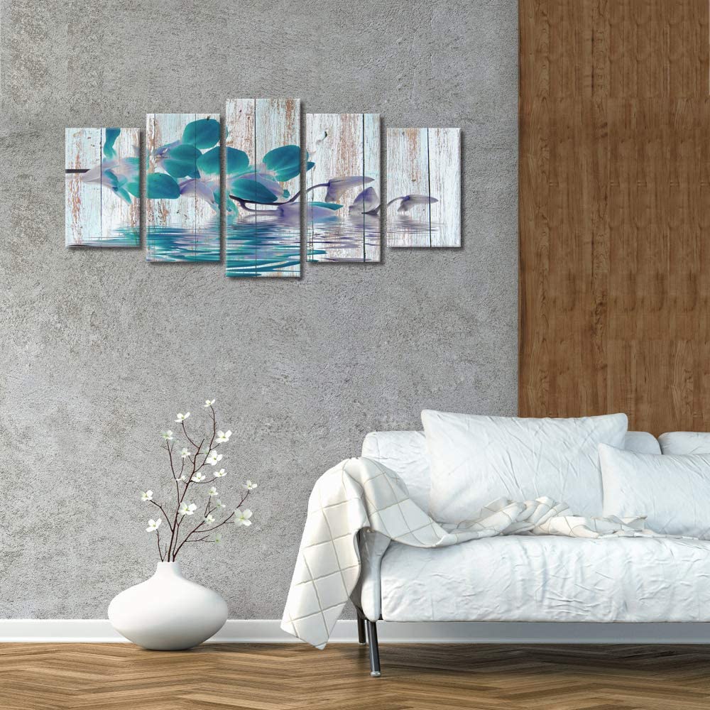 5 шт., деревенские цветы, бирюзовая орхидея с необычными отражениями, цветочный дзен, современное искусство, 5 шт., картины на холсте, настенные плакаты без рамки 
5 шт., деревенские цветы, бирюзовая орхидея с необычными отражениями, цветочный дзен, современное искусство, 5 шт., картины на холсте, настенные плакаты без рамки