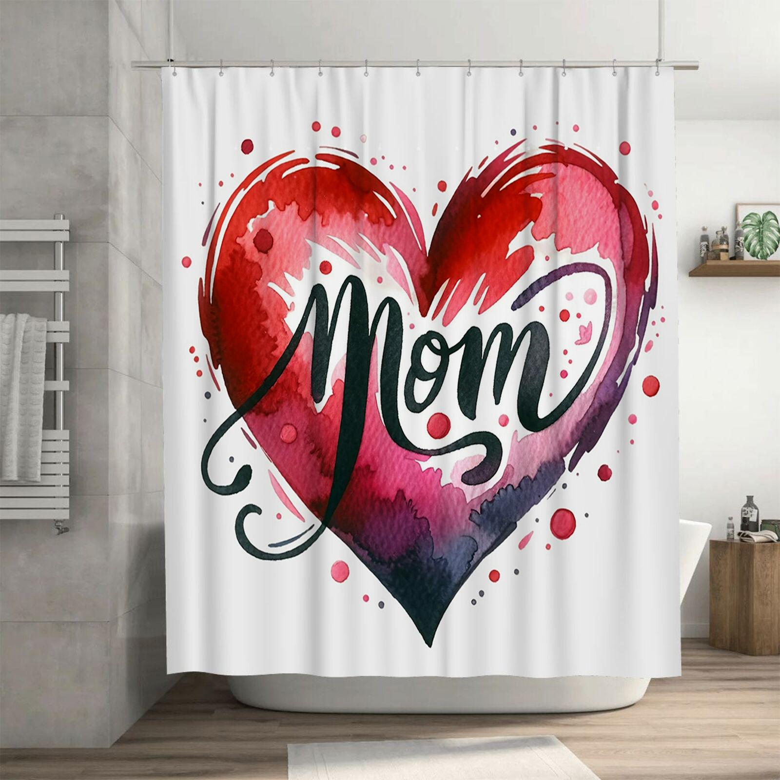 Watercolor Heart Mom Waterproof Shower Curtain for Bathroom Decor, High-Quality Material and Easy to Clean 90X180cm(35x70in)
Watercolor Heart Mom Waterproof Shower Curtain for Bathroom Decor, High-Quality Material and Easy to Clean 90X180cm(35x70in)