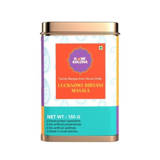 Home Kouzina Lucknowi Biryani Masala - 150g (Pack of 1) | Perfect for Veg & Non Veg Biryani, Kebabs | 100% Natural Ingredients 150GM
Home Kouzina Lucknowi Biryani Masala - 150g (Pack of 1) | Perfect for Veg & Non Veg Biryani, Kebabs | 100% Natural Ingredients 150GM