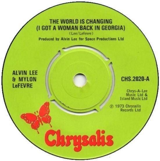 7inch Record ALVIN LEE & MYLON LEFEVRE - The World Is Changing (I Got A Woma CHS2020 Chrysalis 1973 UK Rock Used
7inch Record ALVIN LEE & MYLON LEFEVRE - The World Is Changing (I Got A Woma CHS2020 Chrysalis 1973 UK Rock Used