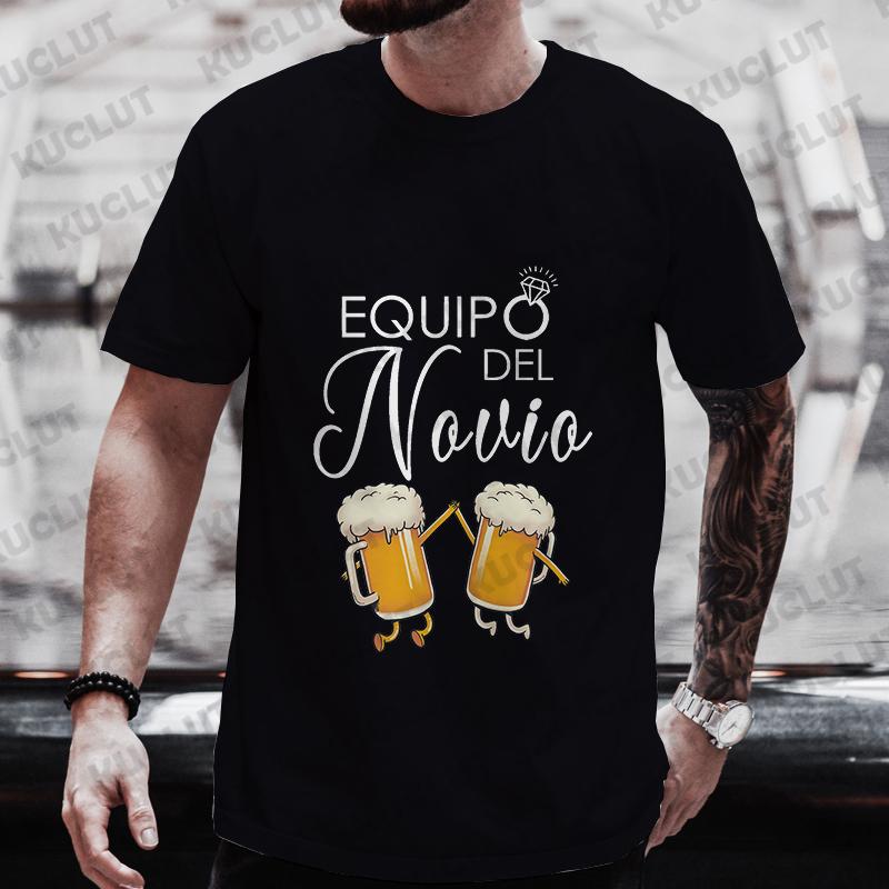 Spanish Evg Team Groom Man T-shirt Boyfriend Single Farewell Oversized Clothing Bachelor Party Beer Graphic Tops Wedding Tees S
Spanish Evg Team Groom Man T-shirt Boyfriend Single Farewell Oversized Clothing Bachelor Party Beer Graphic Tops Wedding Tees S
