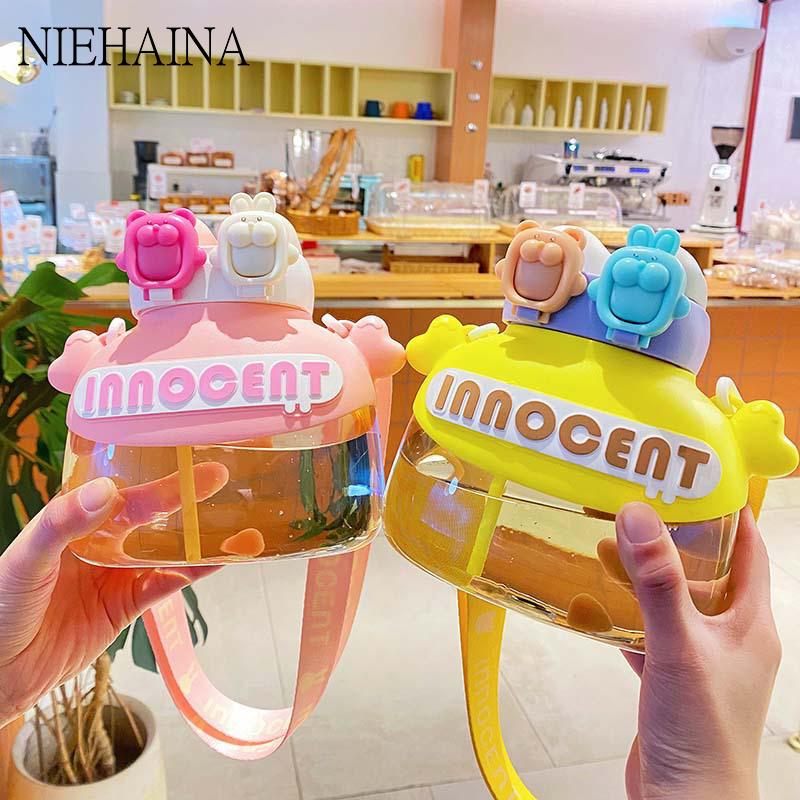Drinking Bottle Summer Double-Drink Large-Capacity Cartoon Straw Water Cup Children S Cute Portable Sports Plastic Water Bottle
Drinking Bottle Summer Double-Drink Large-Capacity Cartoon Straw Water Cup Children S Cute Portable Sports Plastic Water Bottle