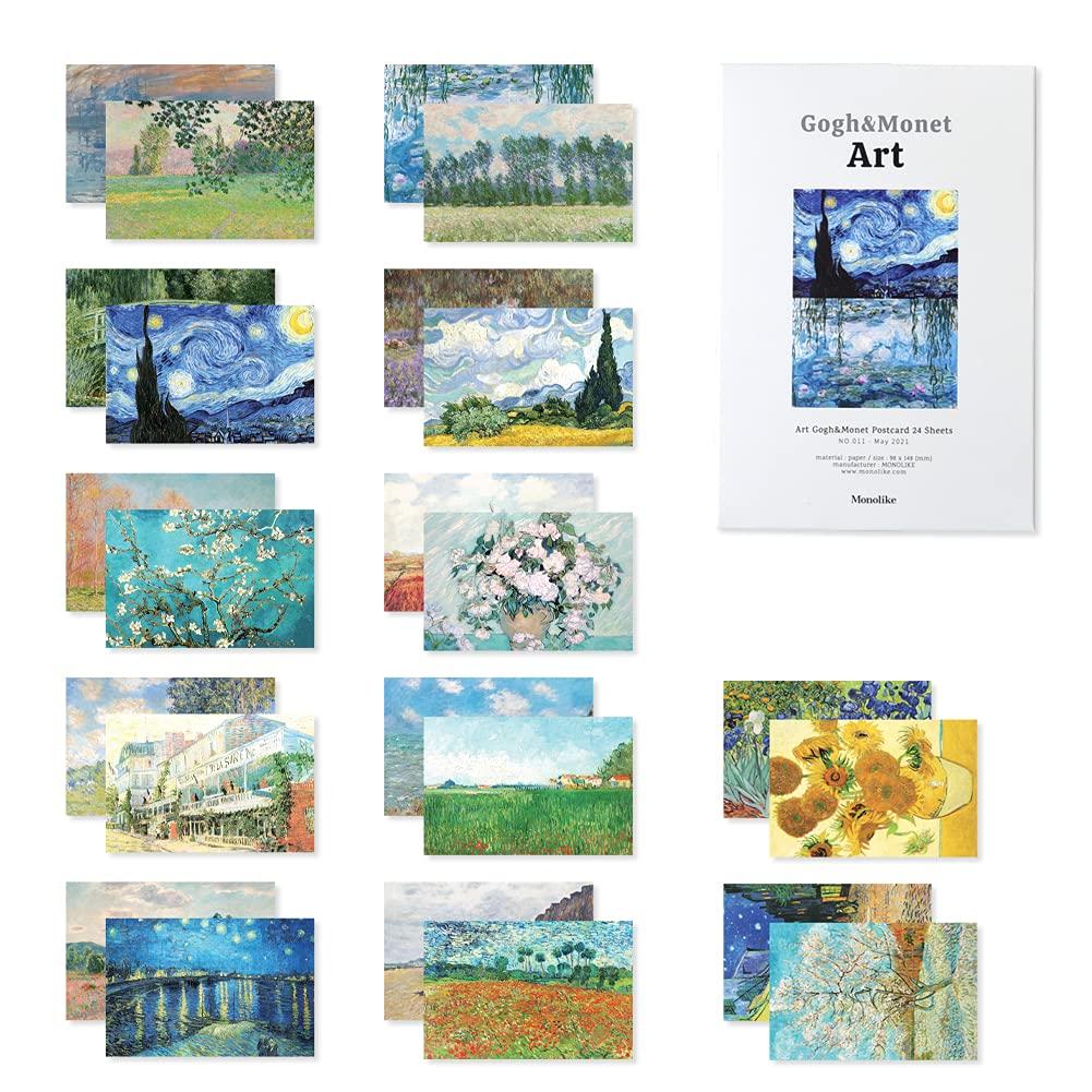Monolike Art Van Gogh Monet Postcard 24 набора ежедневных красивых открыток с чувственным дизайном и прямоугольными фразами дизайна & - открытки, открытки,
Monolike Art Van Gogh Monet Postcard 24 набора ежедневных красивых открыток с чувственным дизайном и прямоугольными фразами дизайна & - открытки, открытки,