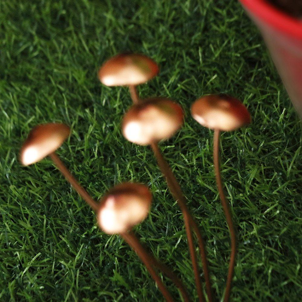 Charming Metal Mushroom Garden Stakes Mushroom Ground Decoration Outdoor Garden Bonsai Decor Mushroom
Charming Metal Mushroom Garden Stakes Mushroom Ground Decoration Outdoor Garden Bonsai Decor Mushroom