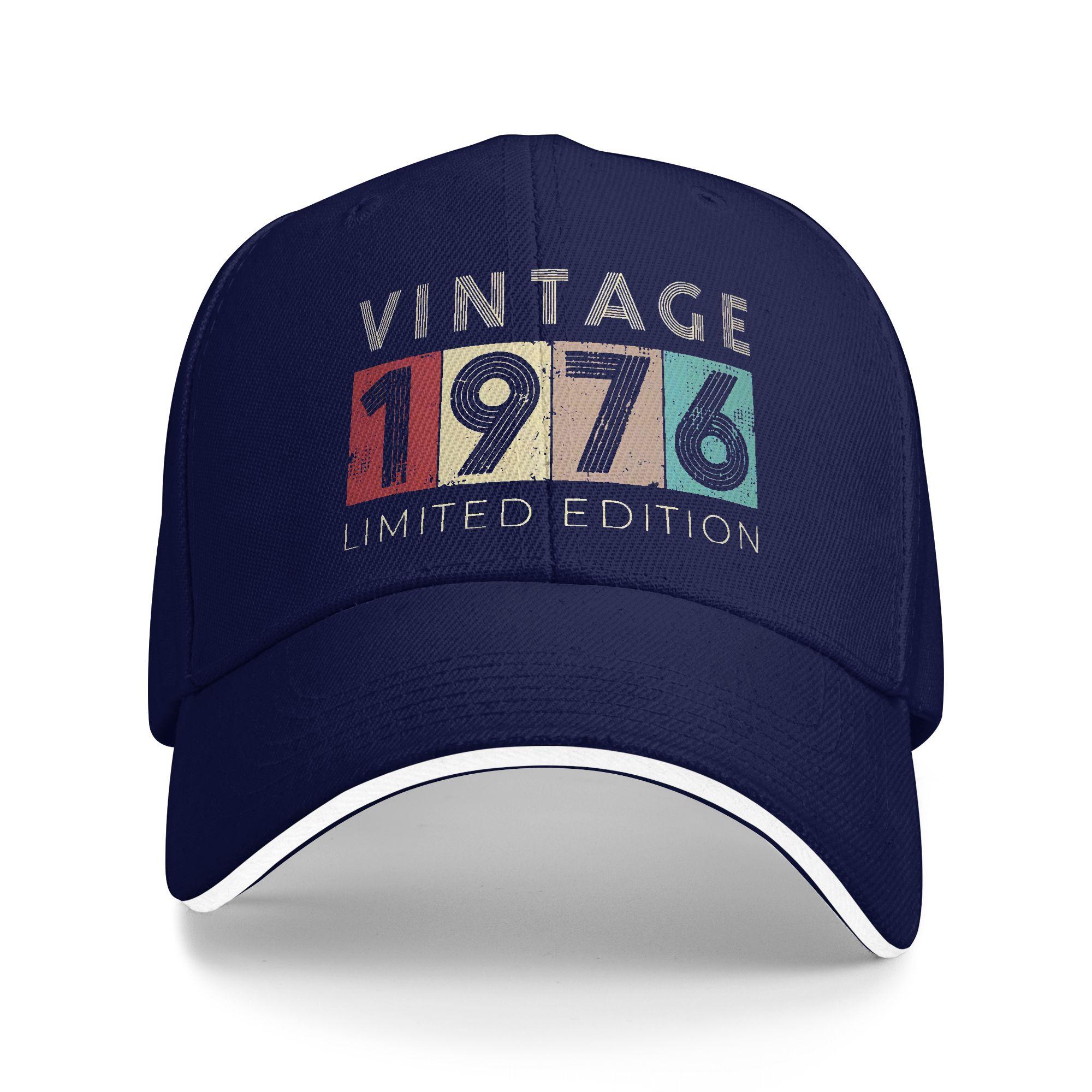 Vintage 1976 Limited Edition Birthday Gift Casual Baseball Cap Summer Trucker Hat Hip Hop Hats Men Streetwear Baseball Caps One Size
Vintage 1976 Limited Edition Birthday Gift Casual Baseball Cap Summer Trucker Hat Hip Hop Hats Men Streetwear Baseball Caps One Size