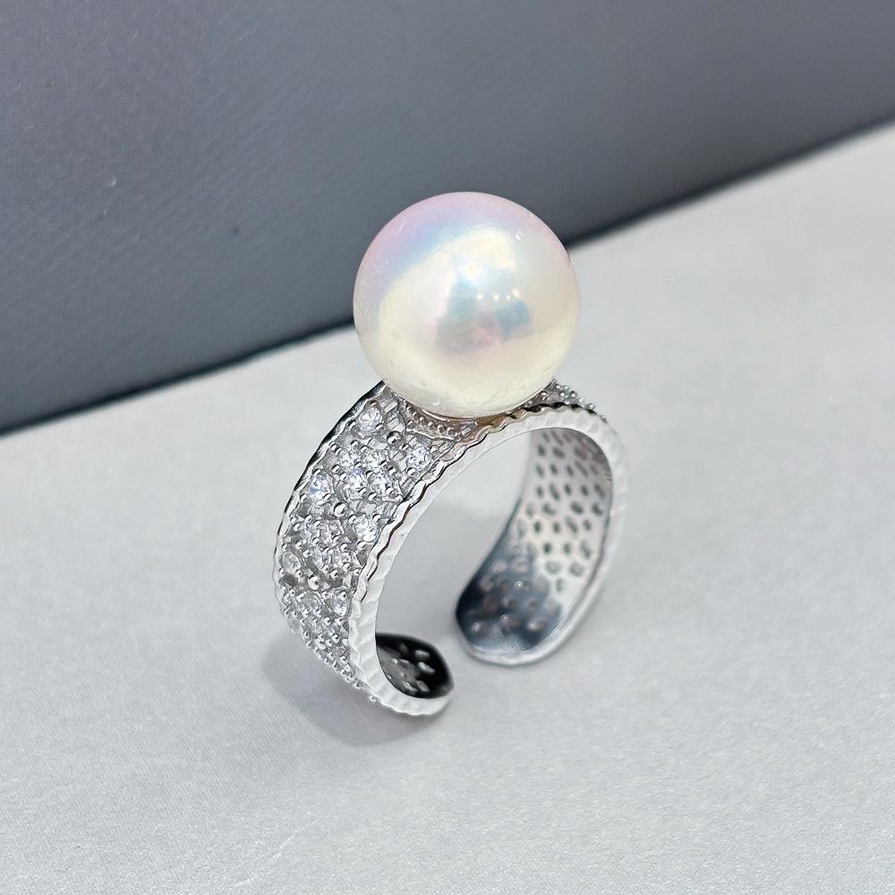 S925 Sterling Silver Ring Blank for DIY Pearl Accessories, Fits 8-10mm Round Pearls, Fashion Style 10487 Gold Ring Setting Without Pearl
S925 Sterling Silver Ring Blank for DIY Pearl Accessories, Fits 8-10mm Round Pearls, Fashion Style 10487 Gold Ring Setting Without Pearl