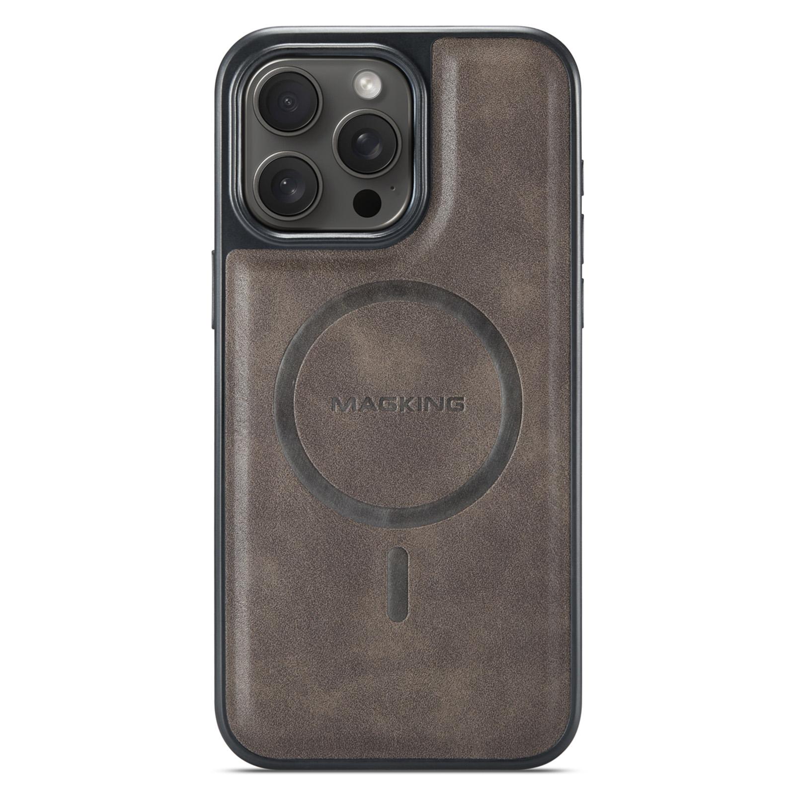 MAGKING K1 Series For iPhone 15 Pro Max Magnetic Case PC+TPU+PU Leather Shockproof Phone Cover Black
MAGKING K1 Series For iPhone 15 Pro Max Magnetic Case PC+TPU+PU Leather Shockproof Phone Cover Black