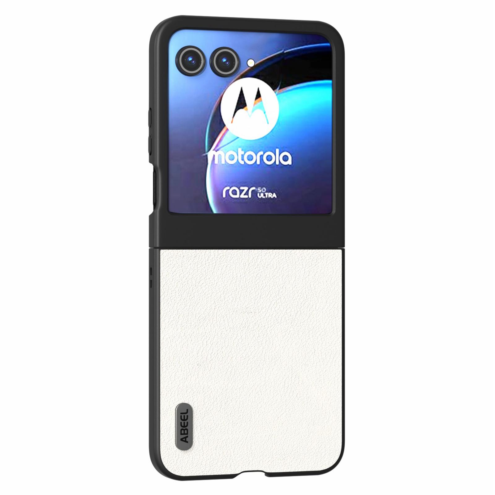For Motorola Razr 50 5G Case Wave Texture Genuine Cow Leather Coated PC Phone Cover Grey White
For Motorola Razr 50 5G Case Wave Texture Genuine Cow Leather Coated PC Phone Cover Grey White