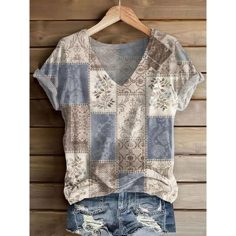 Women s T Shirt Print Floral Graphic Geometric Vintage Stylish Casual Short Sleeve V Neck Regular Tops Summer Spring 5XL
Women s T Shirt Print Floral Graphic Geometric Vintage Stylish Casual Short Sleeve V Neck Regular Tops Summer Spring 5XL
