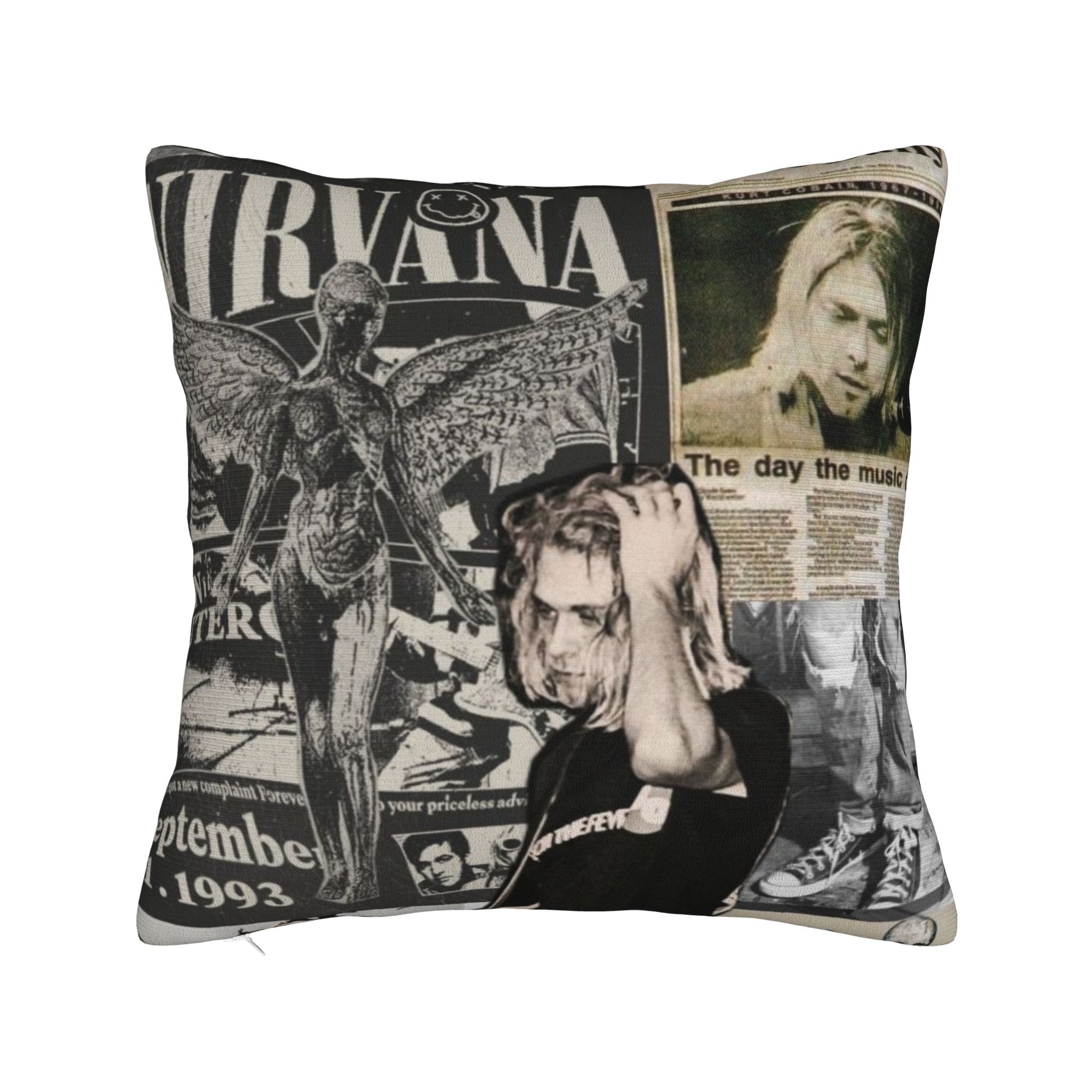 Nirvana Face Band Pillow Cover Comfy Cushion Cover Retro Trendy Pillow Case For Living Room Bed Chair 12x12Inch
Nirvana Face Band Pillow Cover Comfy Cushion Cover Retro Trendy Pillow Case For Living Room Bed Chair 12x12Inch