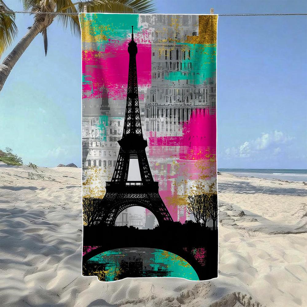 Paris Eiffel Tower Beach Towel, Soft Quick-Drying, Perfect For Portable Outdoor Travel, Swimming, Camping And Summer Beach W40*H60(CM)
Paris Eiffel Tower Beach Towel, Soft Quick-Drying, Perfect For Portable Outdoor Travel, Swimming, Camping And Summer Beach W40*H60(CM)