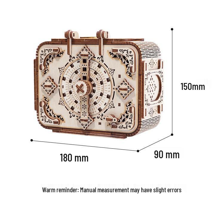 3D Wooden Puzzle Treasure Box: Secret Music, Jewelry, and Lipstick Storage
3D Wooden Puzzle Treasure Box: Secret Music, Jewelry, and Lipstick Storage