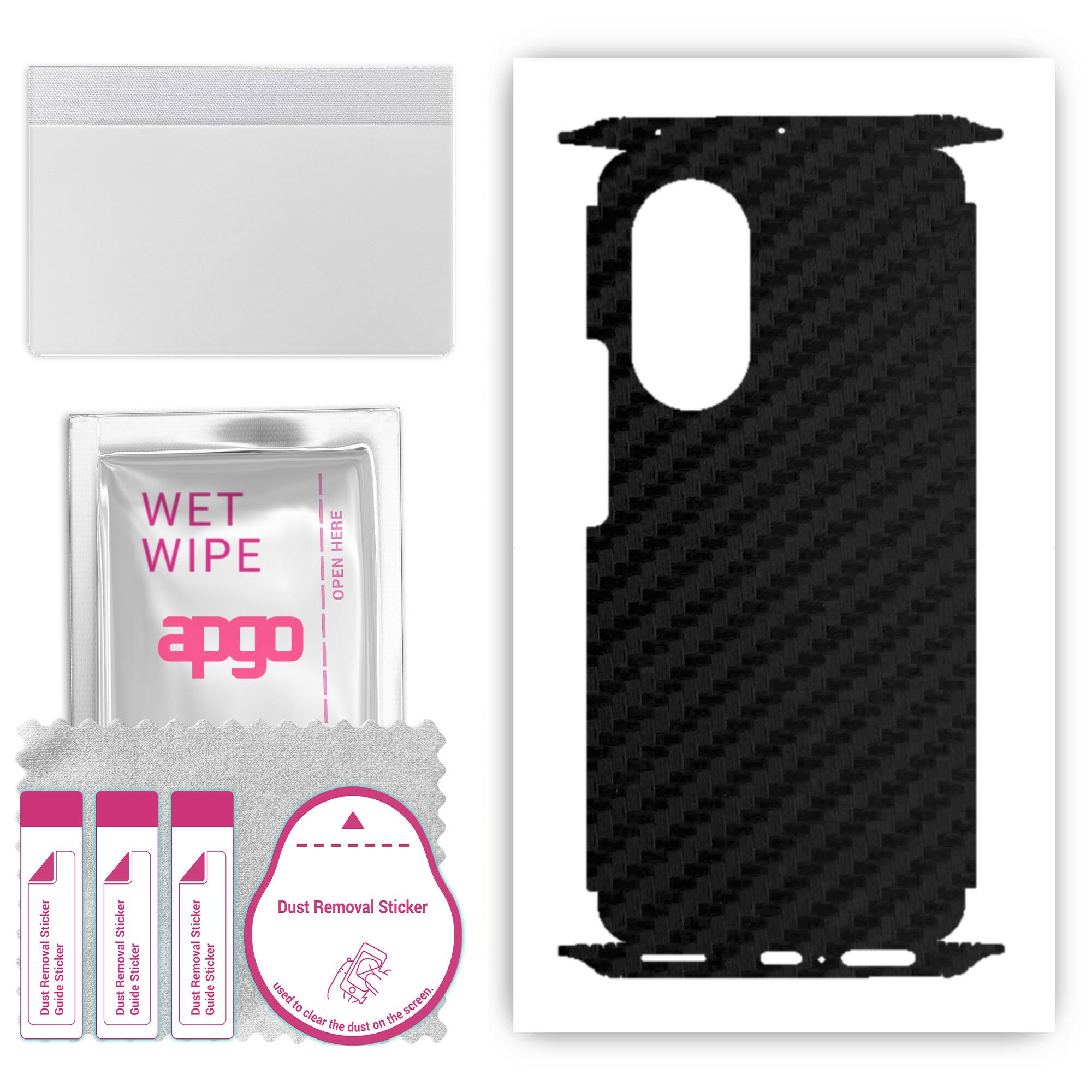 apgo Protective Skin Sticker for the back+sides compatible with Honor 50, Full Wrap Film, Foil, Vinyl - Pattern Carbon Black
apgo Protective Skin Sticker for the back+sides compatible with Honor 50, Full Wrap Film, Foil, Vinyl - Pattern Carbon Black