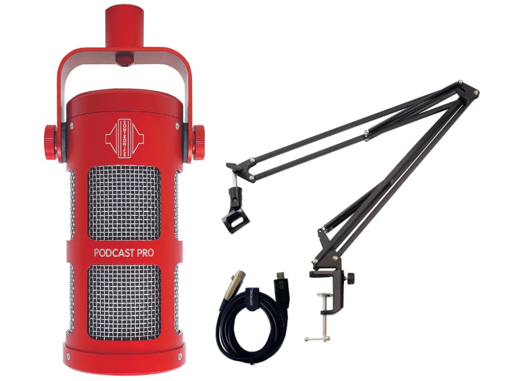 SONTRONICS Super Unidirectional Dynamic Microphone for Podcasts PODCAST PRO Stand Set RED Red
SONTRONICS Super Unidirectional Dynamic Microphone for Podcasts PODCAST PRO Stand Set RED Red