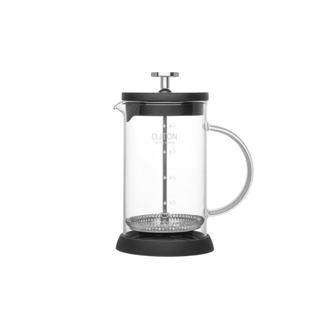 CLITON Glass French Press Coffee Maker with Filter Basket, Home Coffee Machine, Coffee Filter Cup, French Press Pot чорний
CLITON Glass French Press Coffee Maker with Filter Basket, Home Coffee Machine, Coffee Filter Cup, French Press Pot чорний