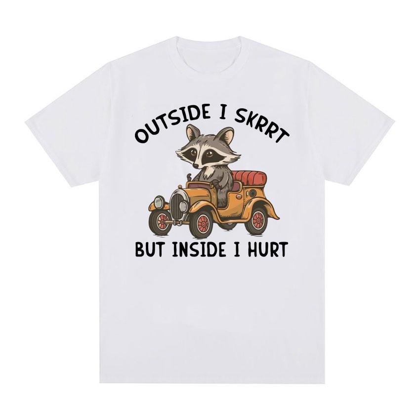 Забавная футболка снаружи I Skrrt Inside I Hurt Cute Raccoon Meme, мужская и женская модная футболка большого размера из 100% хлопка с коротким рукавом, топы
Забавная футболка снаружи I Skrrt Inside I Hurt Cute Raccoon Meme, мужская и женская модная футболка большого размера из 100% хлопка с коротким рукавом, топы