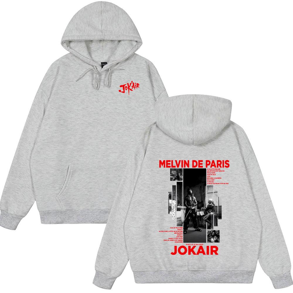 Rapper Jok air Melvin De Paris Graphic Hoodie Men Women Hip Hop Streetwear Fashion Tops Pop Music Hoodies Casual Vintage Hoodies S
Rapper Jok air Melvin De Paris Graphic Hoodie Men Women Hip Hop Streetwear Fashion Tops Pop Music Hoodies Casual Vintage Hoodies S
