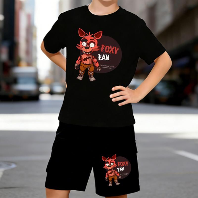Boys 2 Piece Cartoon Fox Printed outfit, Short Sleeve T-Shirt and Shorts Set for Kids Age 5-14,Black and White Sporty Casual Summer Clothes 5-6 Years чёрный
Boys 2 Piece Cartoon Fox Printed outfit, Short Sleeve T-Shirt and Shorts Set for Kids Age 5-14,Black and White Sporty Casual Summer Clothes 5-6 Years чёрный