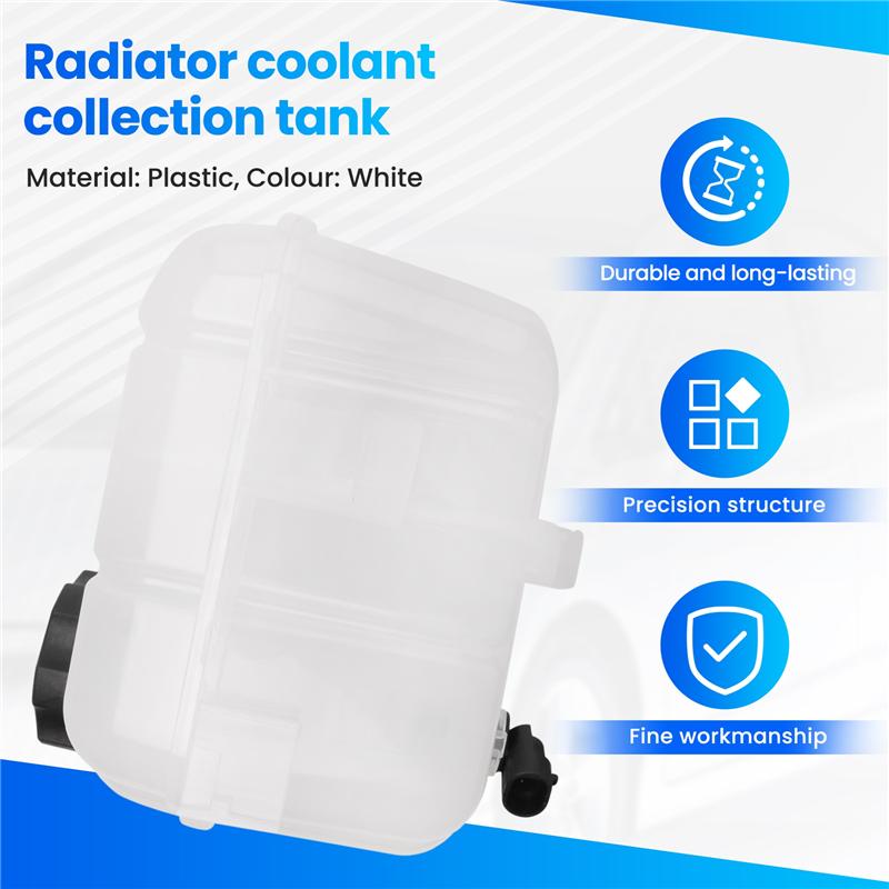 Radiator Coolant Header Tank Auxiliary Kettle 2295319 1304034 13220123 1304246 For OPEL VAUXHALL Insignia Mk1 білий
Radiator Coolant Header Tank Auxiliary Kettle 2295319 1304034 13220123 1304246 For OPEL VAUXHALL Insignia Mk1 білий