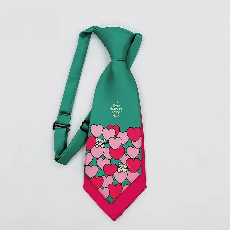 Original embroidery two layers ins small tie pink green sweet cool college neck ties jK girl accessories love cat printing tie
Original embroidery two layers ins small tie pink green sweet cool college neck ties jK girl accessories love cat printing tie