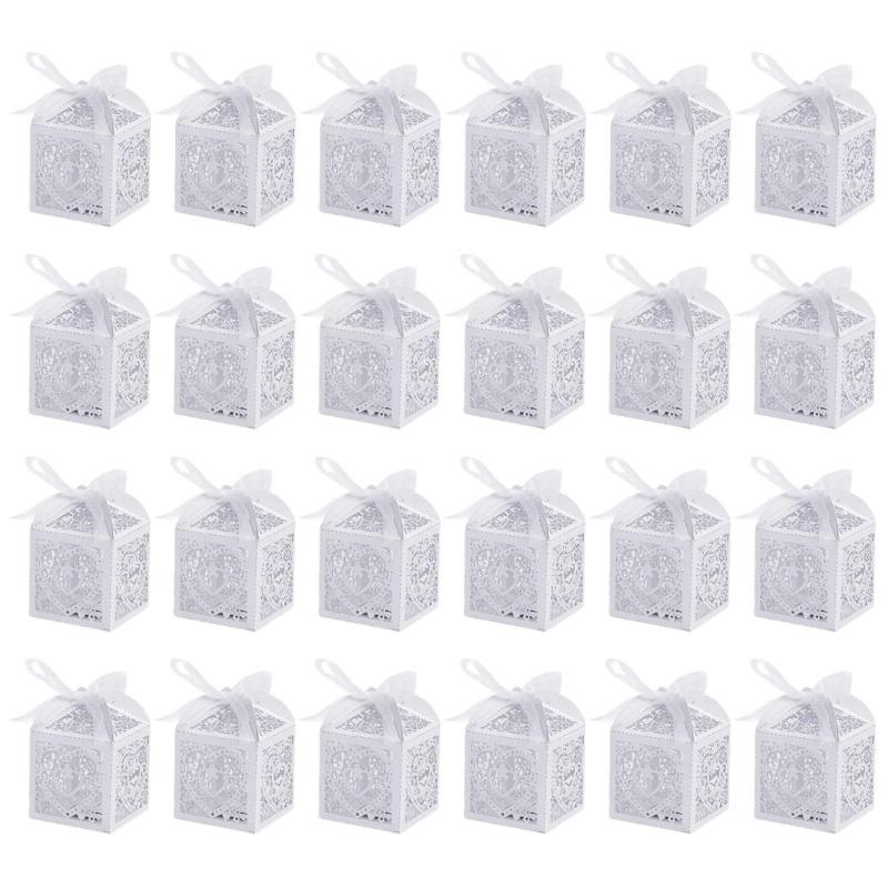12pcs/24pcs White Love Heart Favors Boxes for Bridal Showers Hollow out Candy Gift Box with Ribbon Party Supplies
12pcs/24pcs White Love Heart Favors Boxes for Bridal Showers Hollow out Candy Gift Box with Ribbon Party Supplies