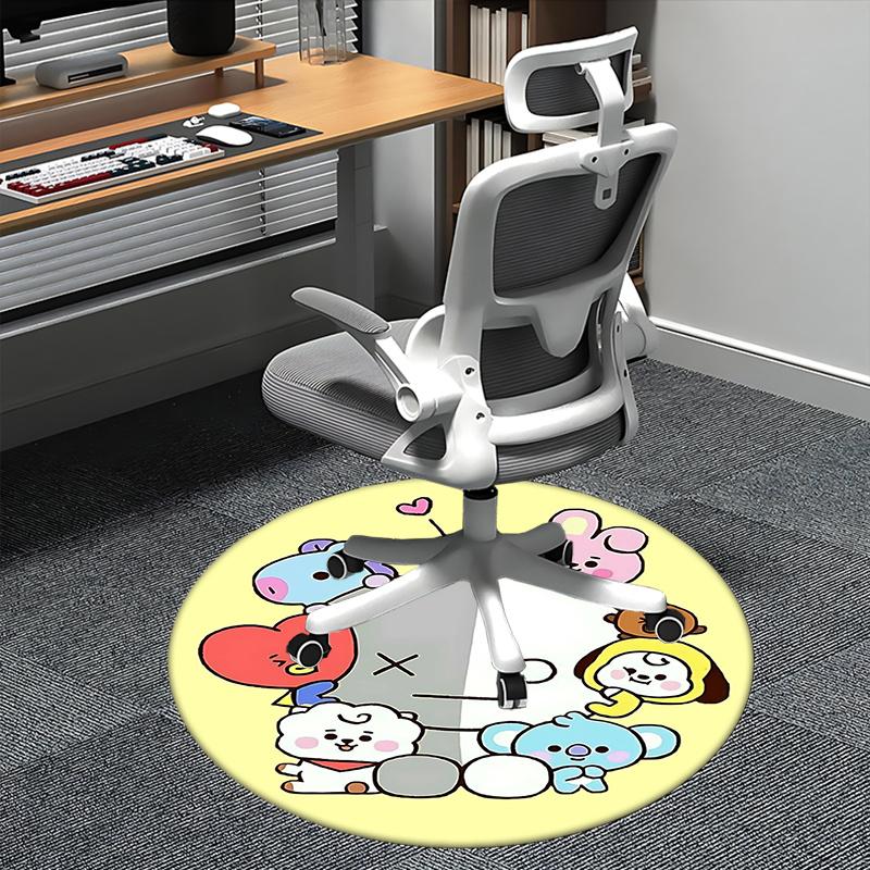 BT21 Kpop Chair mat Round Rug-Office carpet, Machine Washable, Non-slip, Suitable for Living Rooms, Bedrooms, Entryways, and Holiday-themed 80cm by 80cm
BT21 Kpop Chair mat Round Rug-Office carpet, Machine Washable, Non-slip, Suitable for Living Rooms, Bedrooms, Entryways, and Holiday-themed 80cm by 80cm