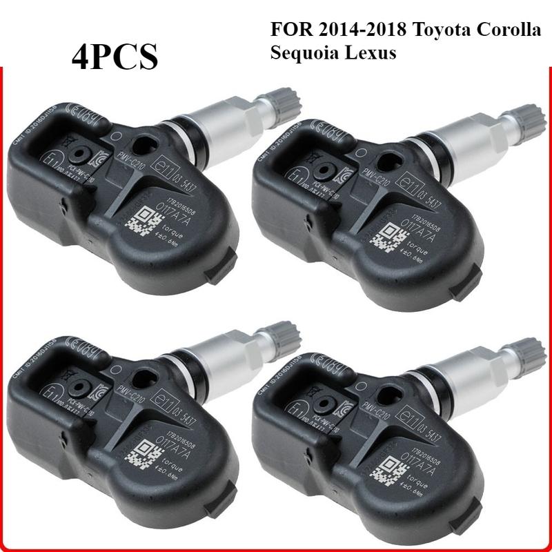 42607-02031 TPMS SENSOR Tire Pressure Sensor FOR 2014-2018 Toyota Corolla Sequoia Lexus 433MHz PMV-C210 28103-CA101 4260702030 4PCS
42607-02031 TPMS SENSOR Tire Pressure Sensor FOR 2014-2018 Toyota Corolla Sequoia Lexus 433MHz PMV-C210 28103-CA101 4260702030 4PCS