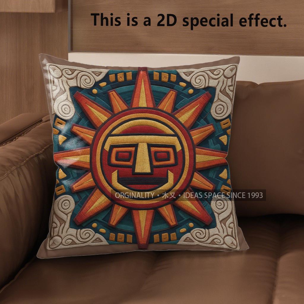2D Aztec Sun God Print Throw Pillow Covers Pattern Cushion Cover Suitable For Sofa Bedroom Car Pillow Cover 40x40cm
2D Aztec Sun God Print Throw Pillow Covers Pattern Cushion Cover Suitable For Sofa Bedroom Car Pillow Cover 40x40cm