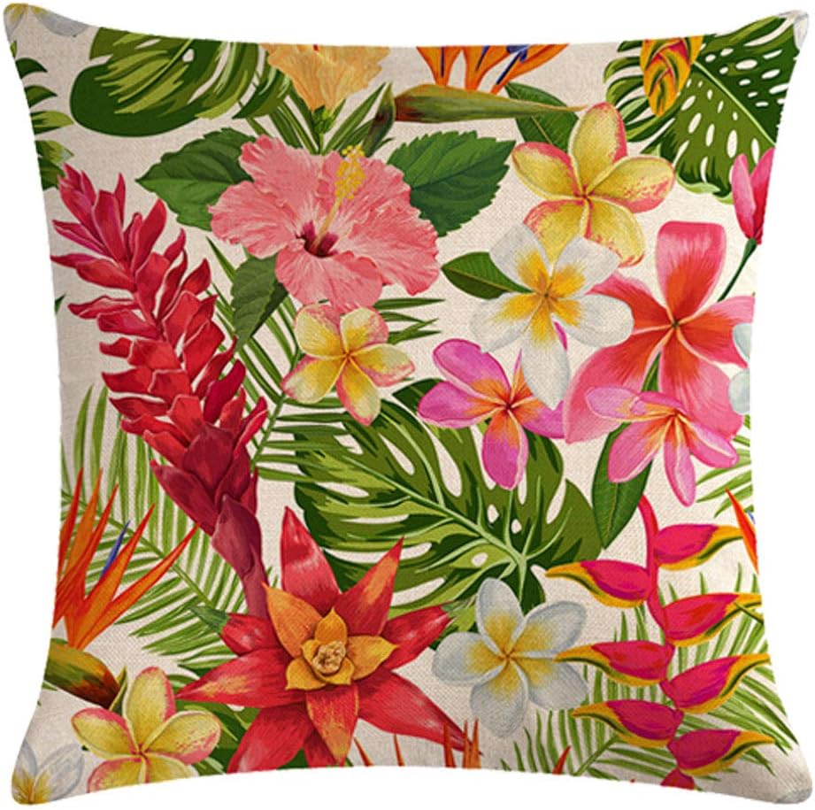 Home Decor Tropical Floral & Parrot Patterned Pattern Cushion Cover Suitable For Sofa Bedroom Car Pillow Cover 40x40cm
Home Decor Tropical Floral & Parrot Patterned Pattern Cushion Cover Suitable For Sofa Bedroom Car Pillow Cover 40x40cm
