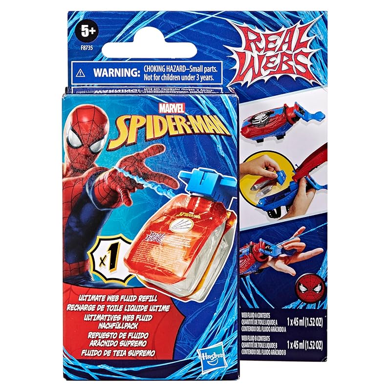 Hasbro MARVEL marvel spiderman real webs Web Refill для 2-в-1 Ultimate Web Blaster для игрушек для ролевых игр Жидкость для заправки, веб-шутер, 5 игрушек Супергероев
Hasbro MARVEL marvel spiderman real webs Web Refill для 2-в-1 Ultimate Web Blaster для игрушек для ролевых игр Жидкость для заправки, веб-шутер, 5 игрушек Супергероев