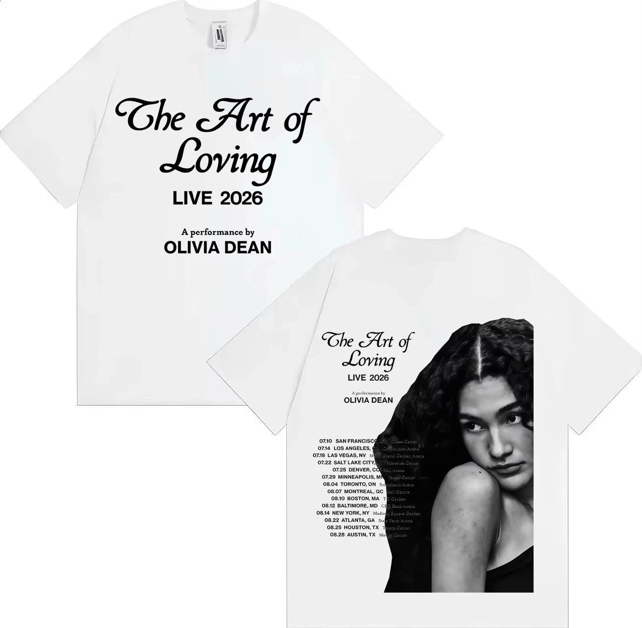 2026 Hot Singer Olivia Dean The Art of Loving New Album Fashion Short Sleeve Tee Mens Women Casual Pure Cotton Cozy Tshrits XXXL червоний
2026 Hot Singer Olivia Dean The Art of Loving New Album Fashion Short Sleeve Tee Mens Women Casual Pure Cotton Cozy Tshrits XXXL червоний