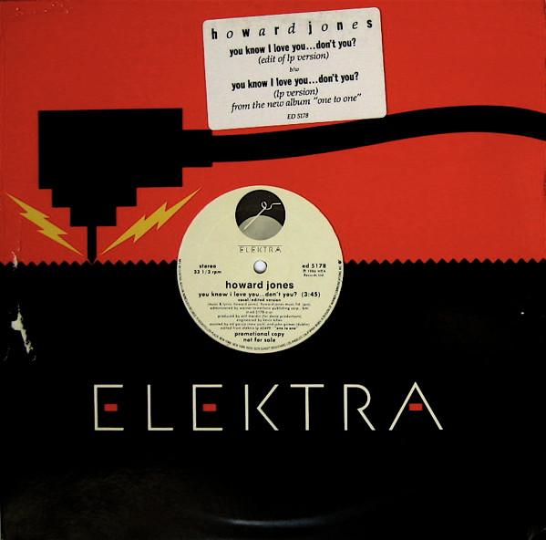 12inch Record HOWARD JONES - You Know I Love You ... Don t You ED5178 Elektra 1986 US Rock Used
12inch Record HOWARD JONES - You Know I Love You ... Don t You ED5178 Elektra 1986 US Rock Used