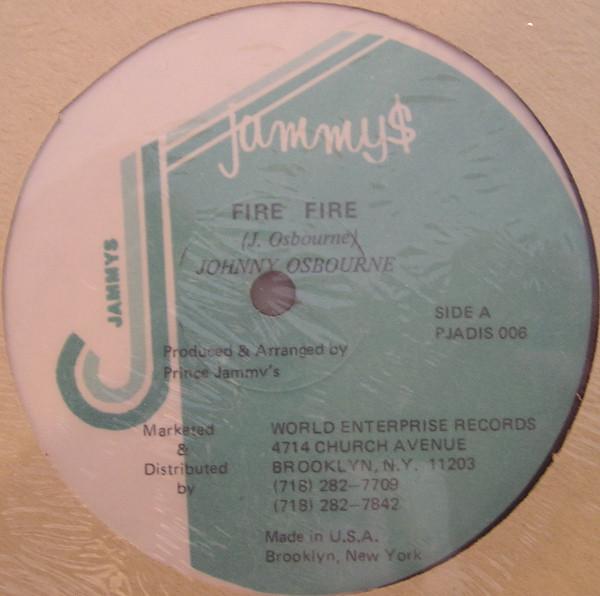 12inch Record JOHNNY OSBOURNE - Fire Fire PJADIS006 Jammy s Records US Reggae, Ska & Dub Used
12inch Record JOHNNY OSBOURNE - Fire Fire PJADIS006 Jammy s Records US Reggae, Ska & Dub Used