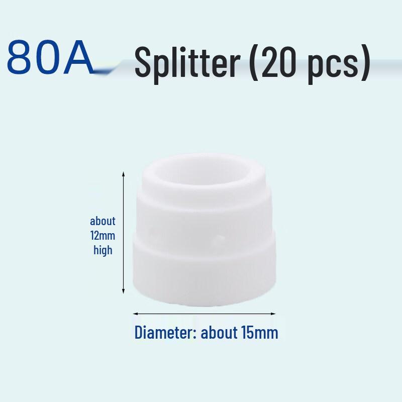 80A Plasma Cutter Shunt & Electrode Nozzle Kit (20 Pcs)
80A Plasma Cutter Shunt & Electrode Nozzle Kit (20 Pcs)