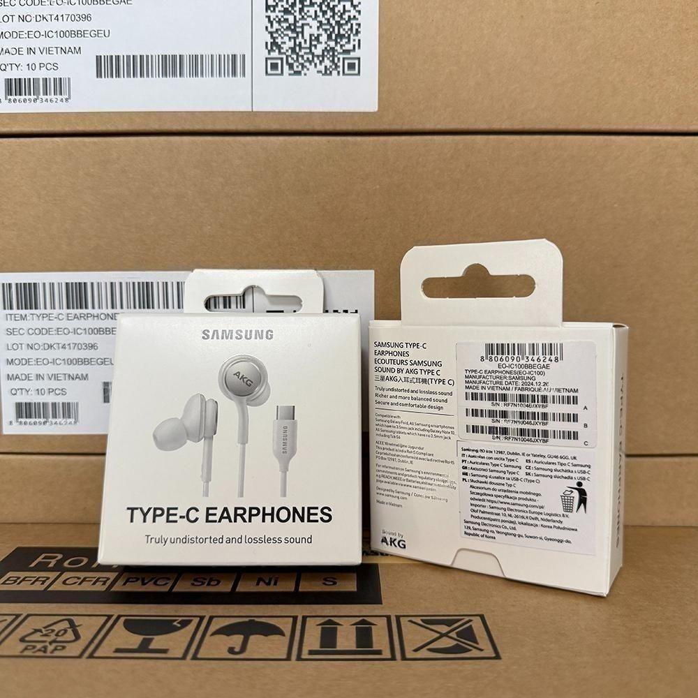 Samsung EO-IC100 AKG Type-C Дротові внутрішньоканальні навушники, Оригінал для Note10, Hi-Fi Звук білий
Samsung EO-IC100 AKG Type-C Дротові внутрішньоканальні навушники, Оригінал для Note10, Hi-Fi Звук білий