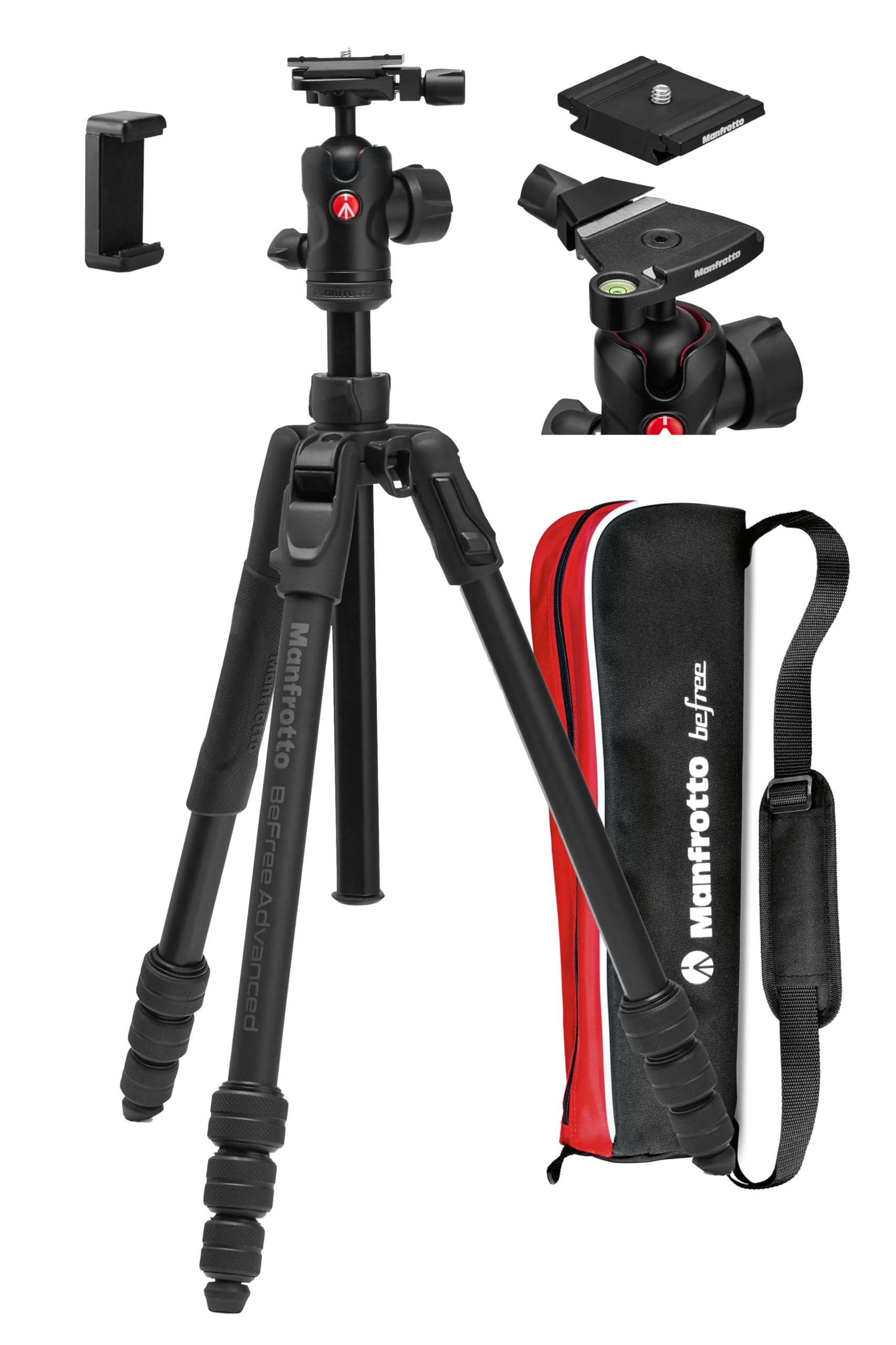 Manfrotto befree Advance AS Twist Aluminum Tripod Kit Maximum 150cm Weight Load Capacity 9kg Compatible Smartphone Clamp Included JP A00080BMN 1.5kg
Manfrotto befree Advance AS Twist Aluminum Tripod Kit Maximum 150cm Weight Load Capacity 9kg Compatible Smartphone Clamp Included JP A00080BMN 1.5kg