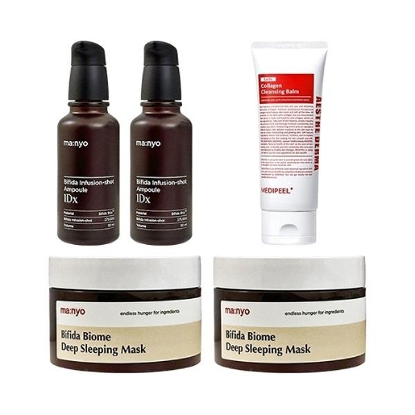 MANYO FACTORY Infusion Shot Ampoule 50ml x2 + Deep Sleeping Mask 100ml x2 + Medipeel Red Lacto Collagen Cleansing Balm 100ml_23866638_643502
MANYO FACTORY Infusion Shot Ampoule 50ml x2 + Deep Sleeping Mask 100ml x2 + Medipeel Red Lacto Collagen Cleansing Balm 100ml_23866638_643502