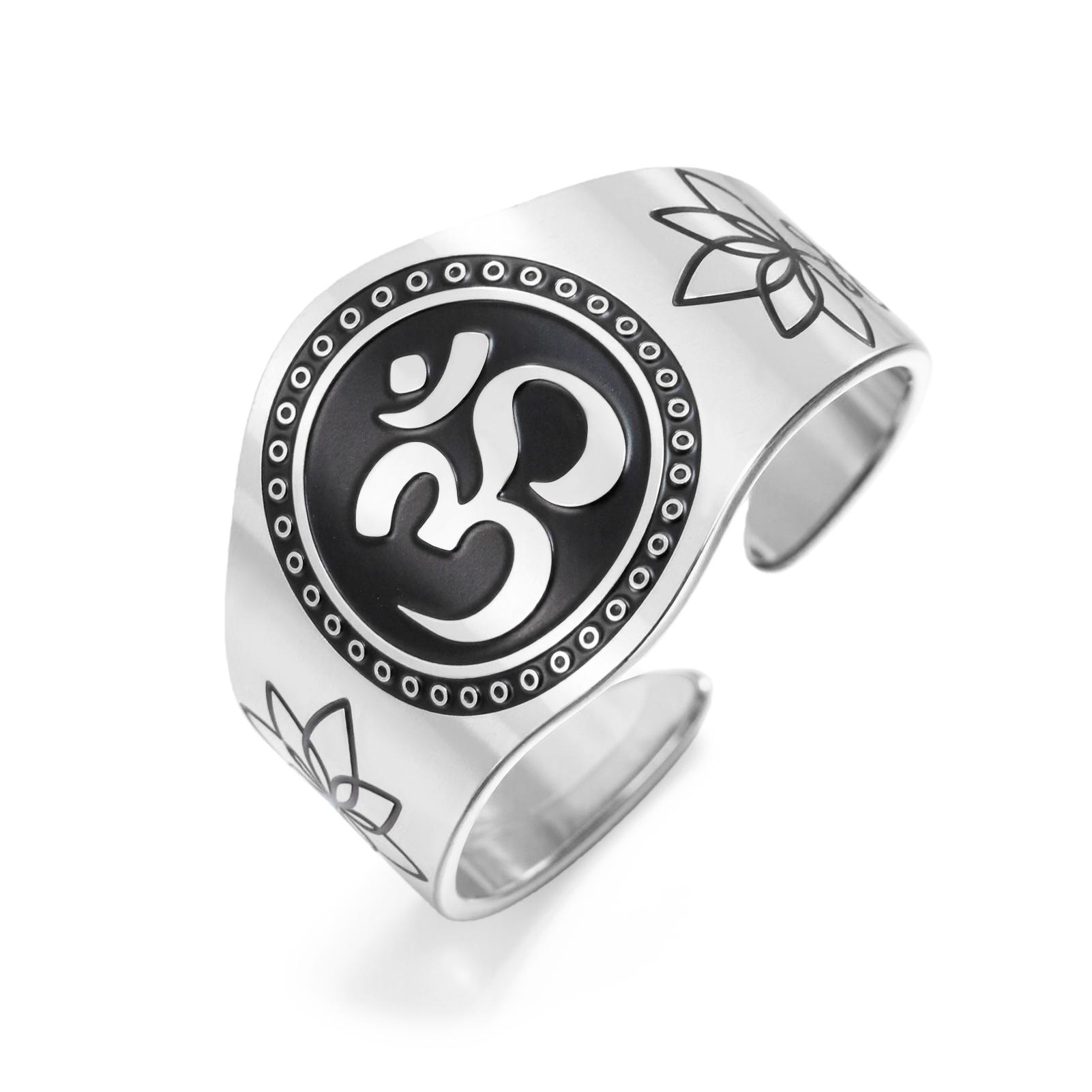 Unalome OM Symbol Ring Spiritual Mantra Yoga Meditation Adjustable Finger Ring for Women Men Stainless Steel Jewelry Buddhism resizable
Unalome OM Symbol Ring Spiritual Mantra Yoga Meditation Adjustable Finger Ring for Women Men Stainless Steel Jewelry Buddhism resizable