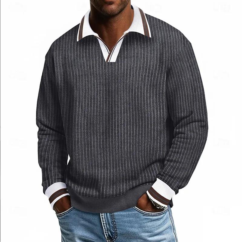 Spring Autumn Long Sleeve Knitted Sweatshirt Man Thick Corduroy Casual Pullover Hoodie Men Patchwork Turn Down Collar Sport Tops XXL сірий
Spring Autumn Long Sleeve Knitted Sweatshirt Man Thick Corduroy Casual Pullover Hoodie Men Patchwork Turn Down Collar Sport Tops XXL сірий