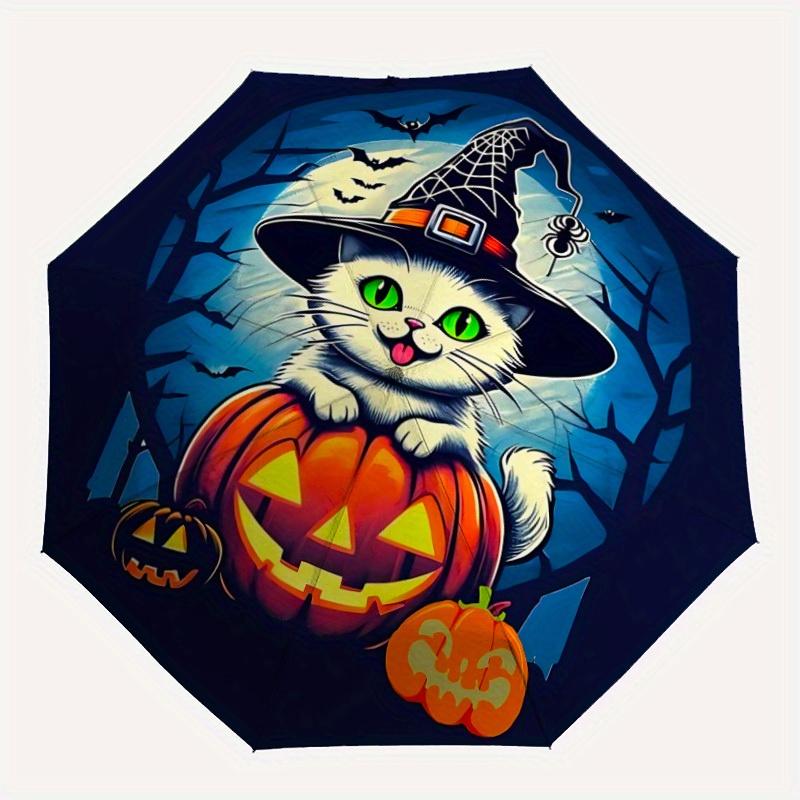 1pc Halloween Cat Auto Open/close, All-Season Portable Folding Umbrella for Women & Men, Travel, Everyday, Formal Events - Compact Luxury Parasol, Out
1pc Halloween Cat Auto Open/close, All-Season Portable Folding Umbrella for Women & Men, Travel, Everyday, Formal Events - Compact Luxury Parasol, Out